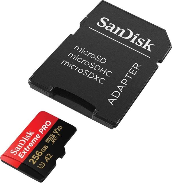 SanDisk Extreme PRO 256 GB microSD UHS-I Card - Image 2