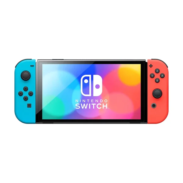 Nintendo Switch (OLED Model) Neon Red & Neon Blue Joy-Con - Image 3