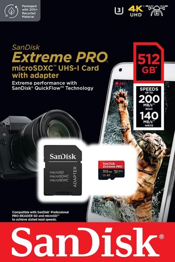 SanDisk Extreme PRO microSDXC UHS-I Memory Card 512 GB - Image 4