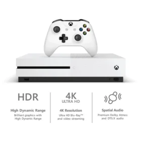 Microsoft Xbox One S Console 500GB White ( Refurbished )