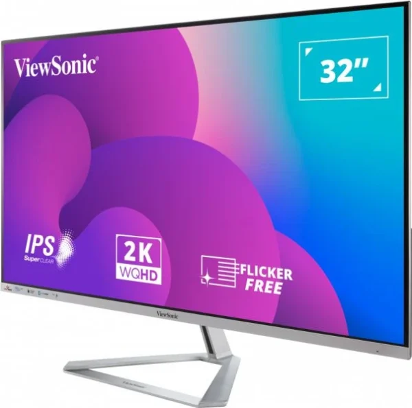 ViewSonic VX3276-2K-MHD-2 32″ IPS QHD Frameless Adaptive Sync Monitor - Image 2