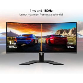 Gigabyte G34WQCP 34″ WQHD (3440×1440) 180Hz 1ms (MPRT) VA Curved Gaming Monitor