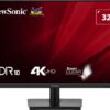 ViewSonic VA3208-4K-MHD 32" 4K UHD Monitor with Built-in Speakers 4ms 60Hz