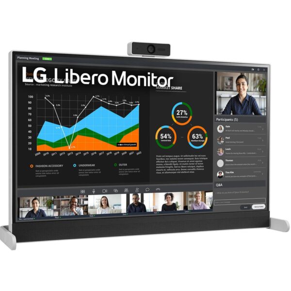 LG 27BQ70QC-S 27" WQHD IPS Monitor – 75Hz, USB-C, Detachable Webcam, HDR10 - Image 3
