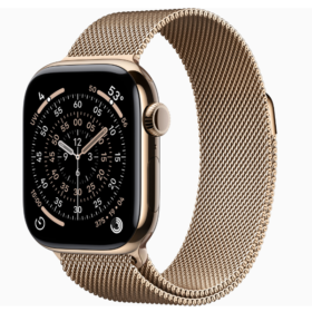 Apple Watch Series 11 Gold Titanium Case 42mm GPS+Cellular Milanese Loop