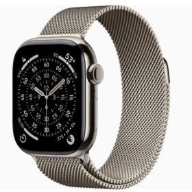 Apple Watch Series 11 Natural Titanium Case 42mm GPS+Cellular Milanese Loop