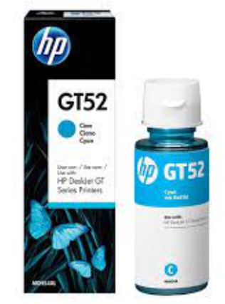 HP GT52 Cyan Ink Bottle
